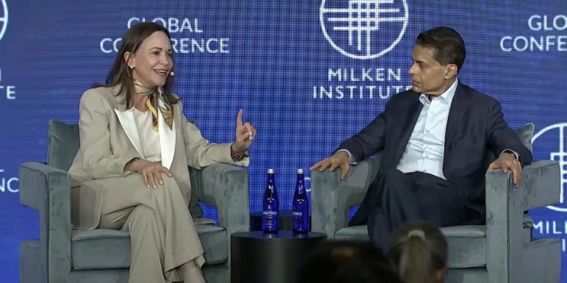 María Corina Machado dice que las elecciones en Venezuela deben ser en los próximos 12 meses