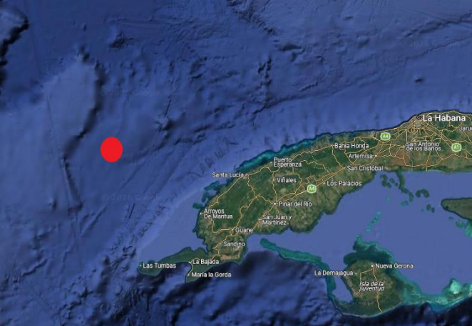 Fuerte sismo se sintió al oeste de Cuba